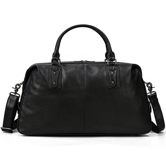 Black Leather Holdall | AALBORG