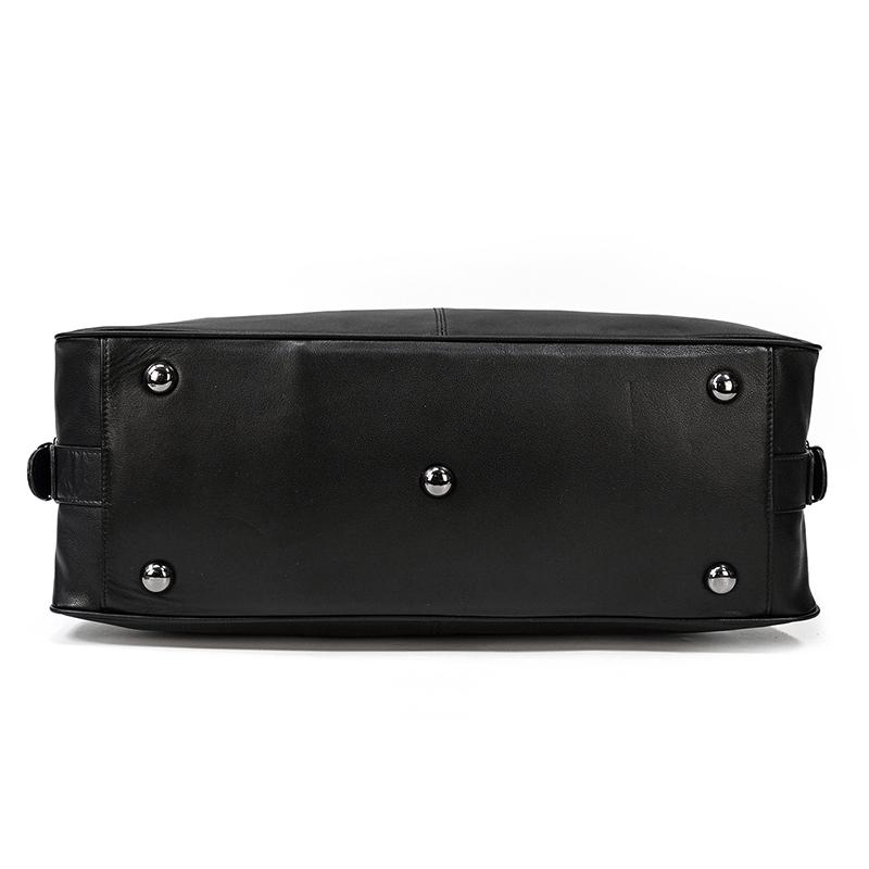 Black Leather Holdall | AALBORG