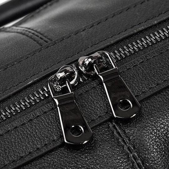 Black Leather Holdall | AALBORG