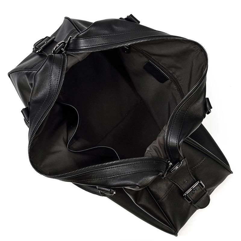 Black Leather Holdall | AALBORG