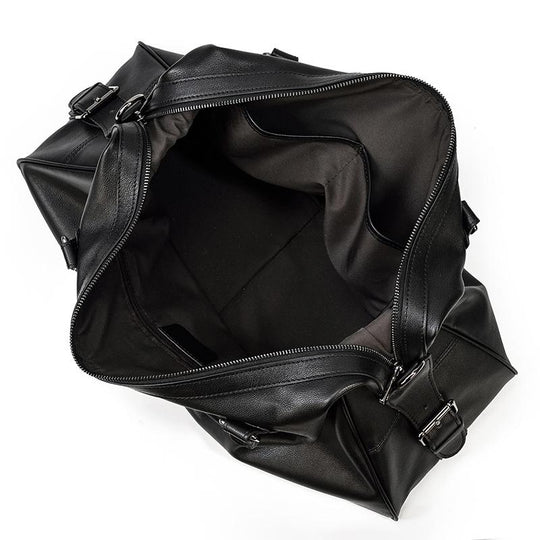 Black Leather Holdall | AALBORG