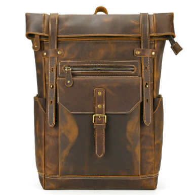 Leather Laptop Bookbag | JASPER