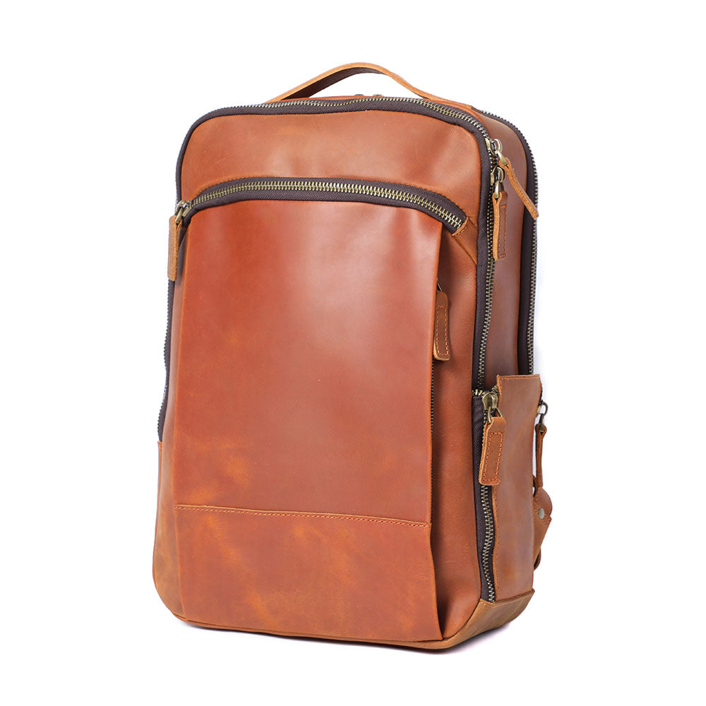 Leather Laptop Rucksack | LARVIK