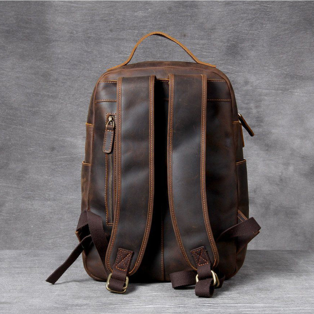 Tan Leather Backpack | MORITZ