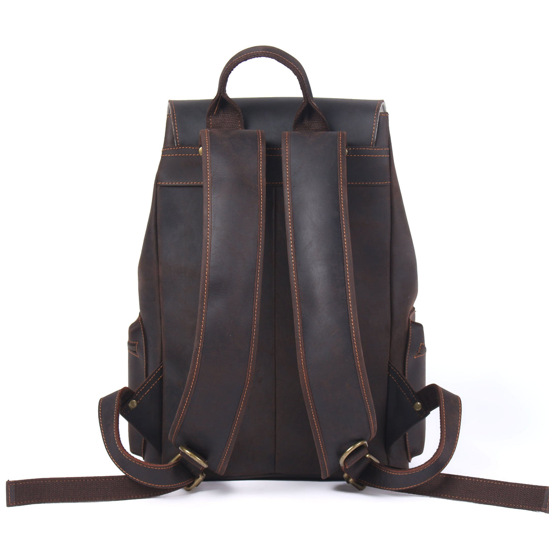 Leather Drawstring Backpack | FLAM