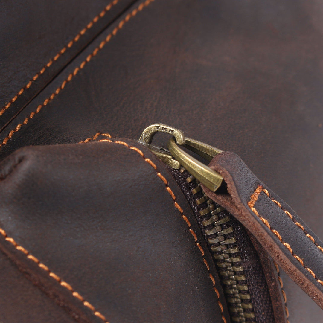 Leather Drawstring Backpack | FLAM