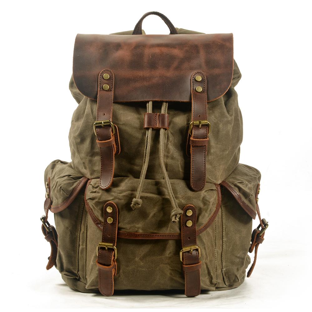 Canvas Leather Backpack | SALZBURG