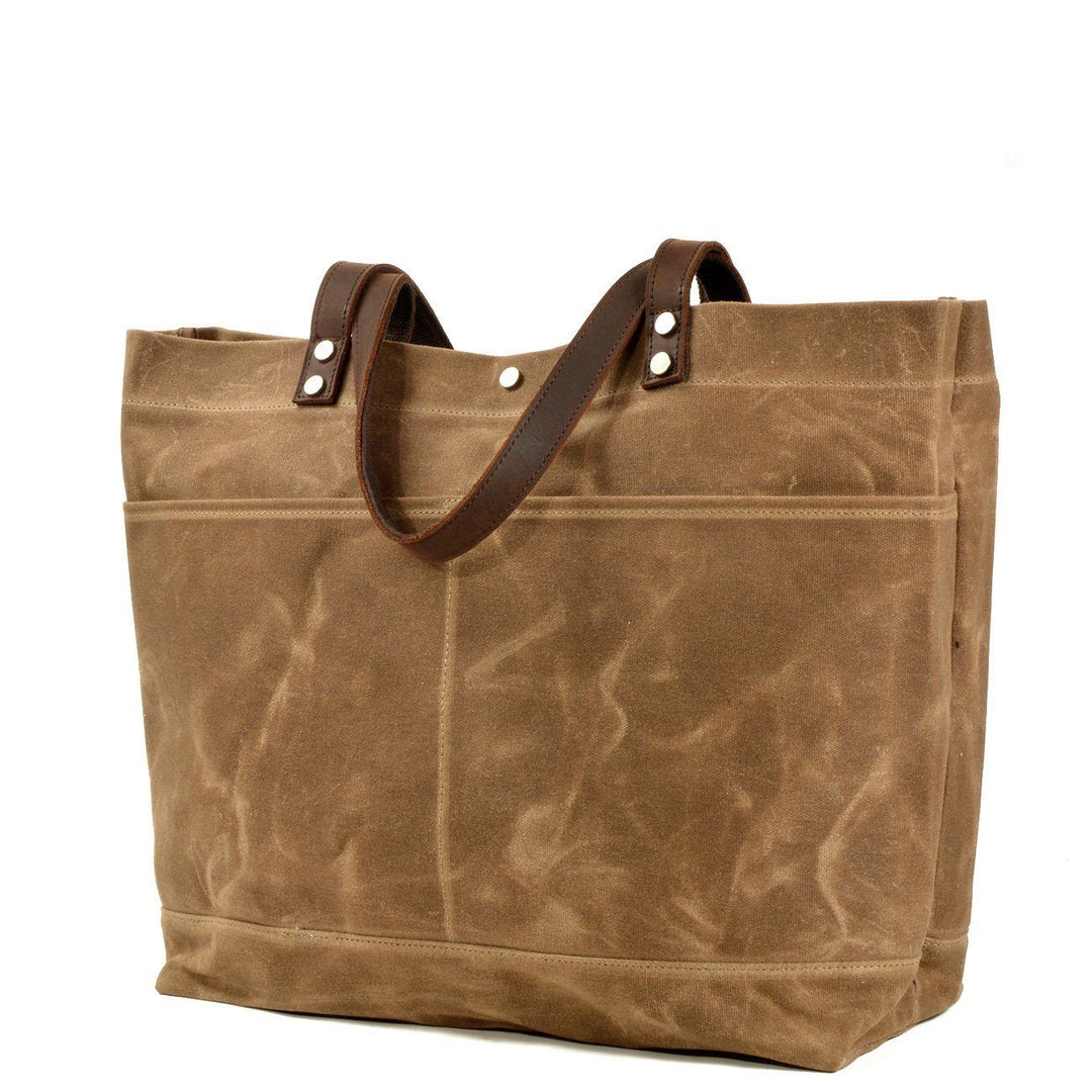 Waxed Canvas Tote Bag | BOVEC