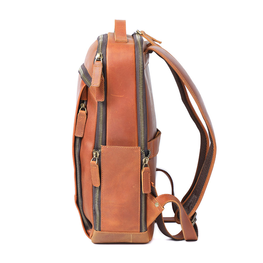 Leather Laptop Rucksack | LARVIK