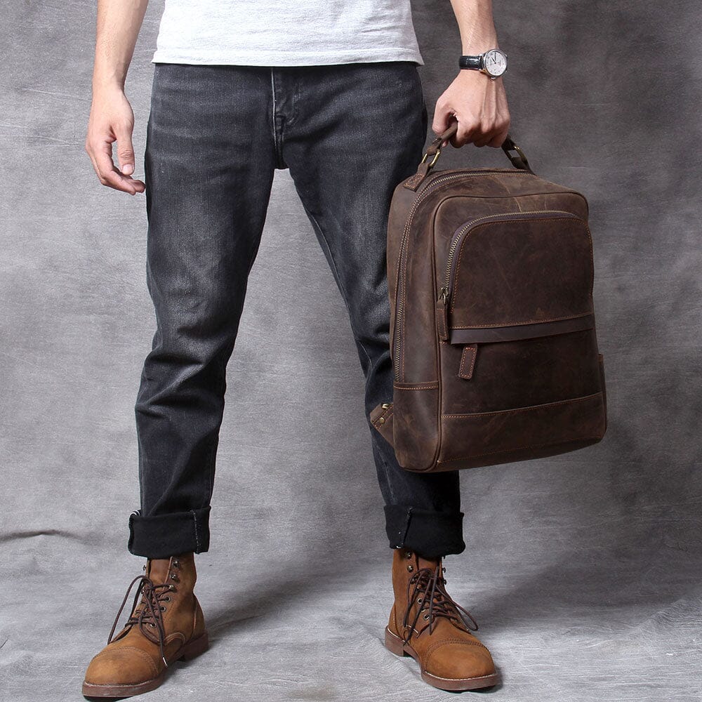 Real Leather Backpack | OXFORD