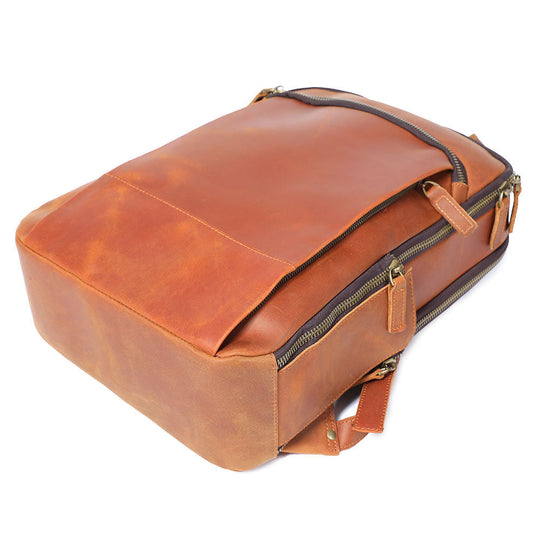 Leather Laptop Rucksack | LARVIK