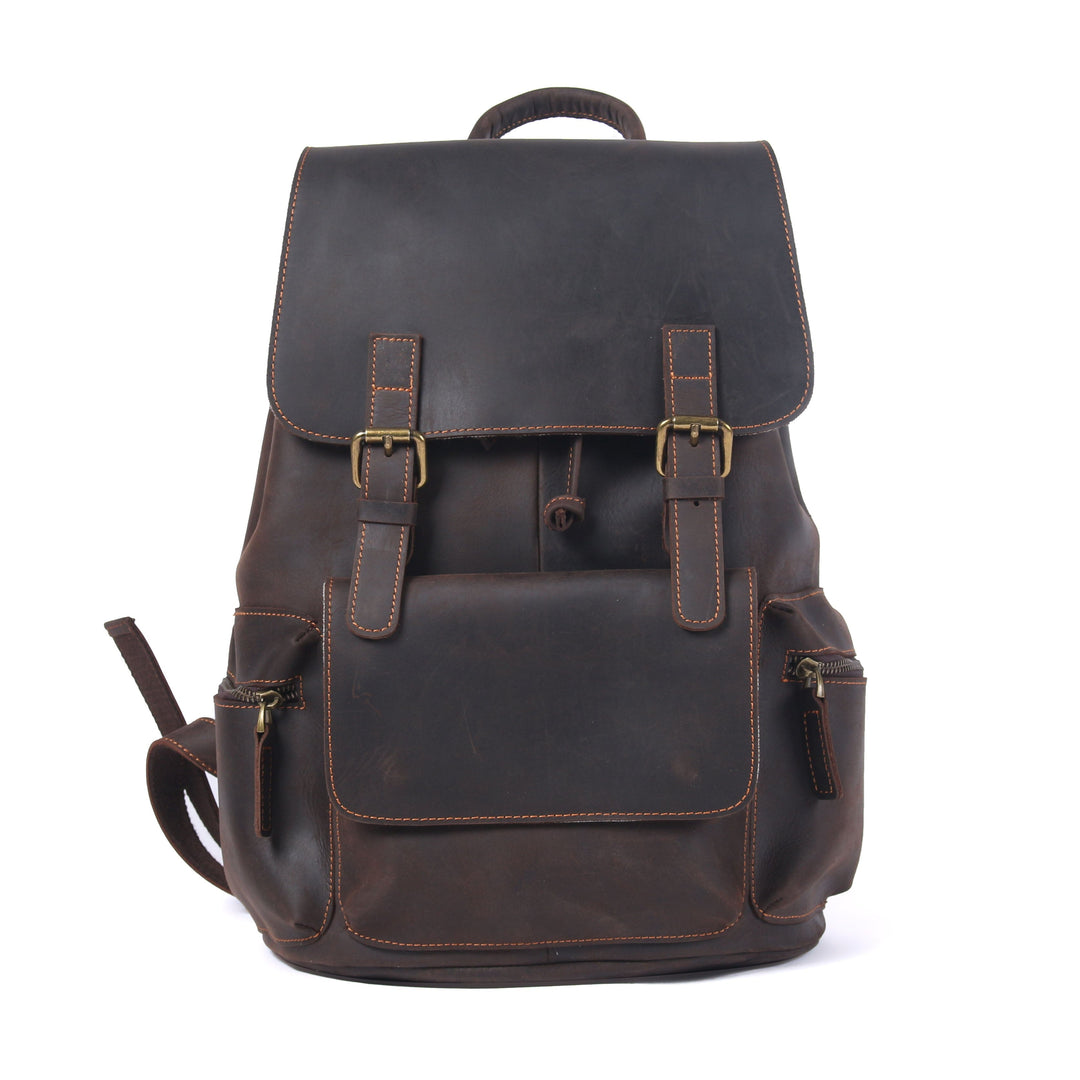 Leather Drawstring Backpack | FLAM