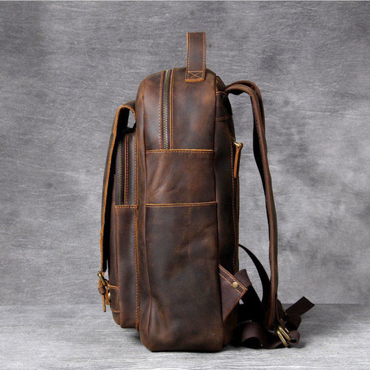 Tan Leather Backpack | MORITZ