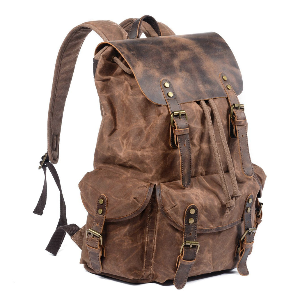 Canvas Leather Backpack | SALZBURG