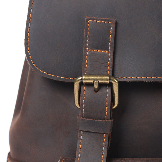 Leather Drawstring Backpack | FLAM