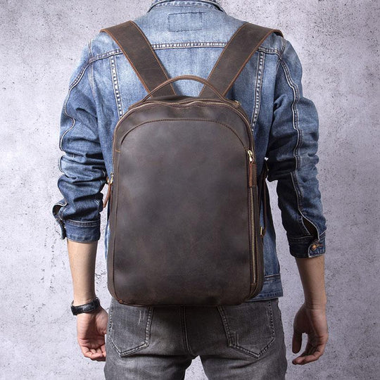 Tan Leather Rucksack | TOLEDO