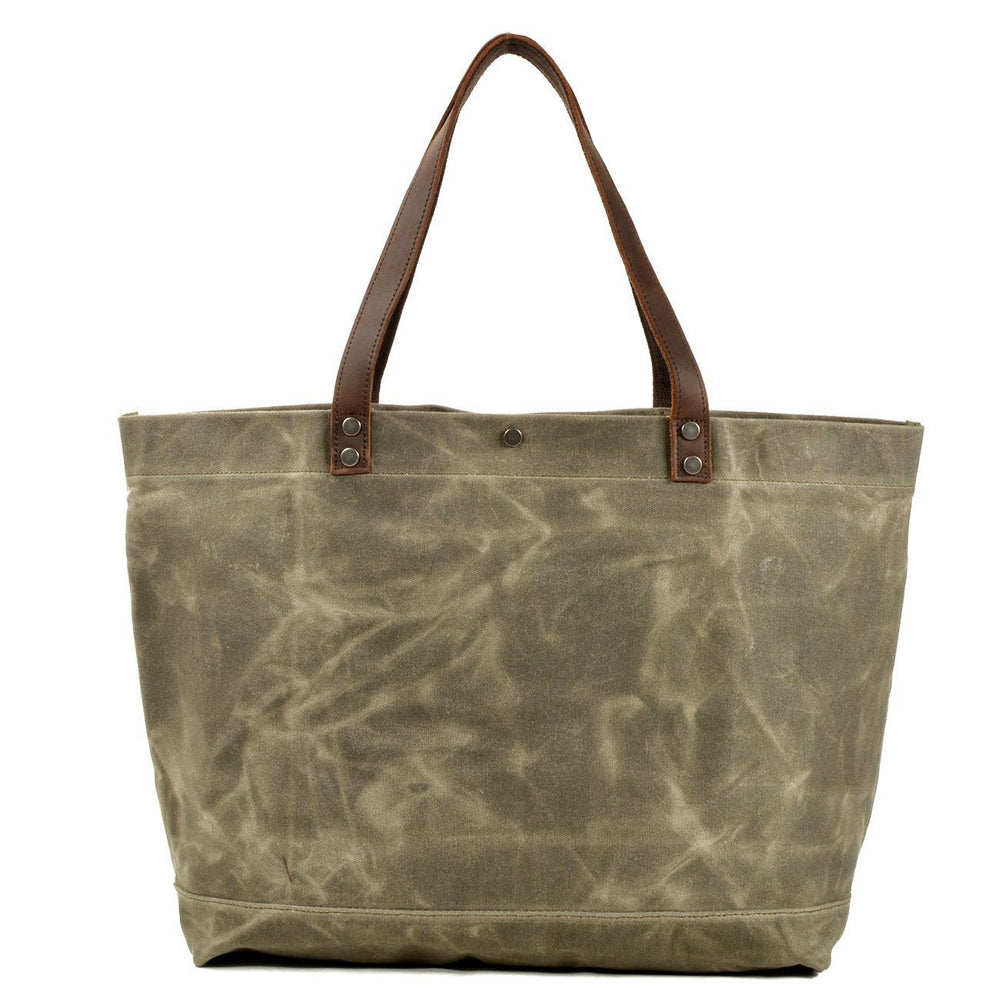 Waxed Canvas Tote Bag | BOVEC