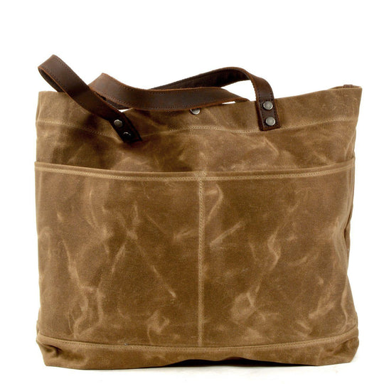 Waxed Canvas Tote Bag | BOVEC