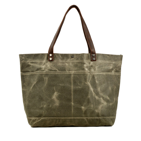 Waxed Canvas Tote Bag | BOVEC