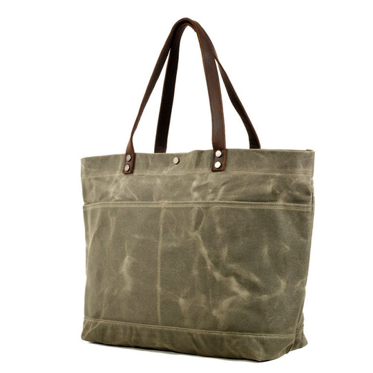 Waxed Canvas Tote Bag | BOVEC