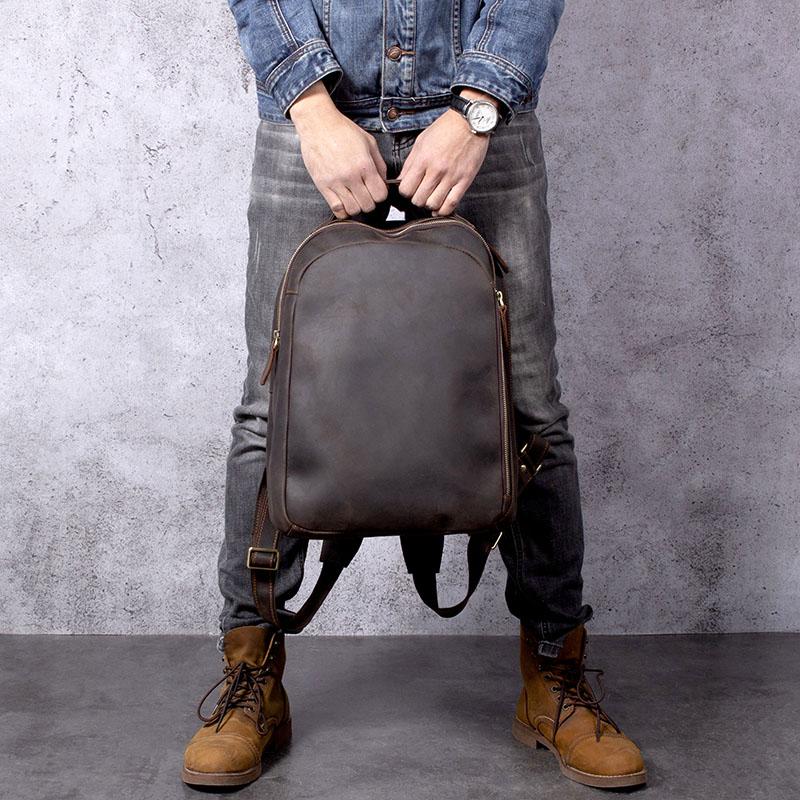 Tan Leather Rucksack | TOLEDO